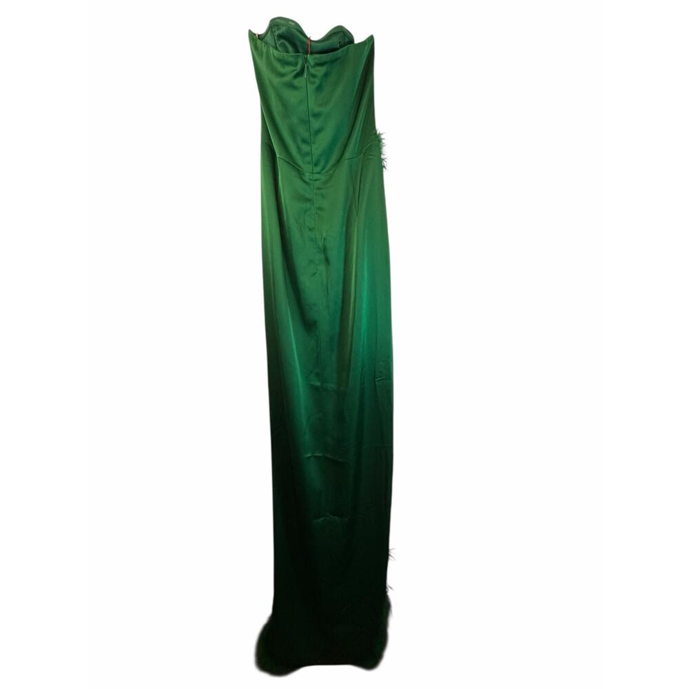 NWT Perrin Emerald Green Feather Miss Circle New York Gown - Size M - Picture 4 of 15